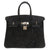 エルメス バーキン25 ドブリス ブラック シルバー金具 □H刻印 ハンドバッグ バッグ 黒 0002 【中古】 HERMES