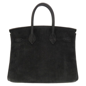 エルメス バーキン25 ドブリス ブラック シルバー金具 □H刻印 ハンドバッグ バッグ 黒 0002 【中古】 HERMES