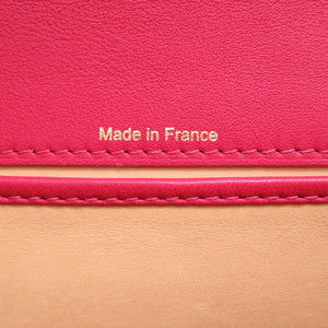 新品同様 デルボー タンペート ミニ レザー フランボワーズ ゴールド金具 ハンドバッグ バッグ レッド 赤 0008 【中古】 DELVAUX