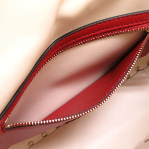 新品同様 ヴァレンティノ ガラヴァーニ ロックスタッズ レザー アイボリー ショルダーバッグ バッグ 0012 【中古】 Valentino Garavani