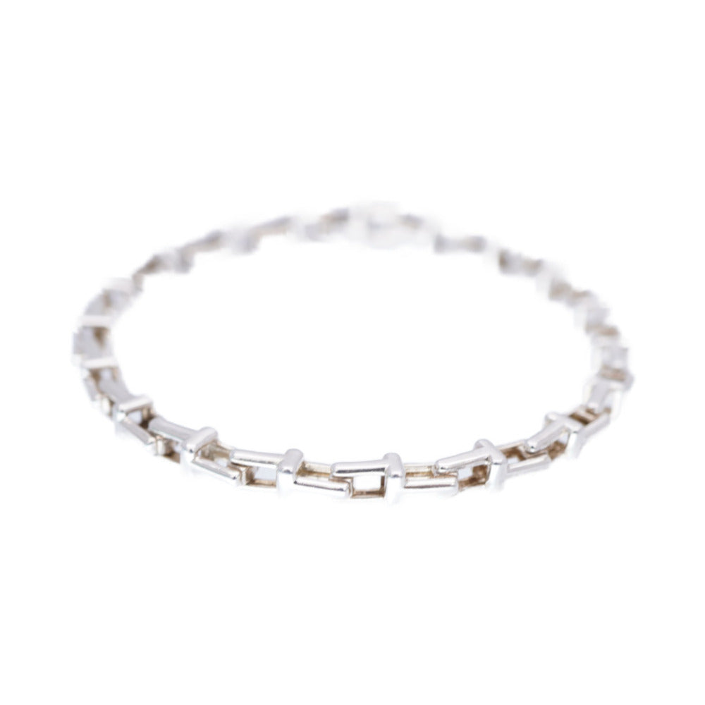 美品 ティファニー Tナロー シルバー 925 ブレスレット アクセサリー 0018【中古】TIFFANY&Co.