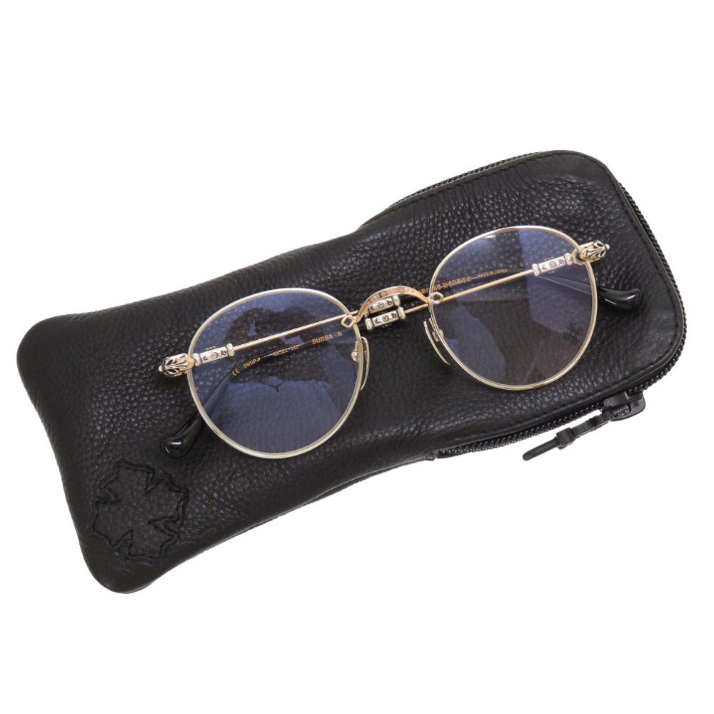 新品同様 クロムハーツ BUBBA-A クロステンプル シルバー アイウェア サングラス 眼鏡 メガネ 0022 【中古】 CHROME HEARTS メンズ