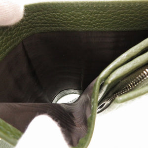 新品同様 グッチ GGマーモント 598587 コンパクトウォレット レザー グリーン 緑 2つ折り財布 財布 0029【中古】GUCCI