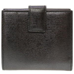 新品 グッチ Gハート コンパクトウォレット 245727 レザー ブラック 黒 Wホック財布 財布 0032【中古】GUCCI