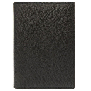 新品同様 ブルガリ レザー ブラック 黒 パスポートケース パスケース 0036【中古】BVLGARI