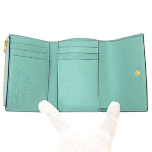 未使用 ロエベ スタジオジブリ コラボ C643S33X05 千と千尋の神隠し ススワタリ スモールバーティカルウォレット レザー ブラウン 茶 3つ折り財布 財布 0038【中古】LOEWE