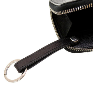 美品 ディオール オム レザー ブラック 黒 メンズ ラウンドファスナー コインケース 0042【中古】DIOR HOMME