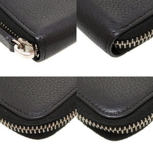 美品 ディオール オム レザー ブラック 黒 メンズ ラウンドファスナー コインケース 0042【中古】DIOR HOMME