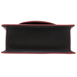 美品 バルマン ロゴプレート レザー ネイビー ゴールド金具 ショルダーバッグ バッグ 紺 0046 【中古】 BALMAIN