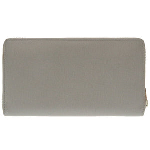 新品同様 バレンシアガ 490625 レザー グレー ラウンドファスナー長財布 財布 0052【中古】BALENCIAGA