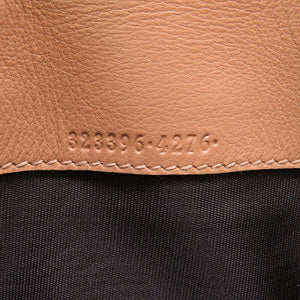 未使用 グッチ 323396 グッチシマ レザー ベージュ 2つ折り長財布 財布 0053【中古】GUCCI