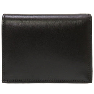 新品 フェンディ 8M0420 コンパクトウォレット レザー ブラック 黒 2つ折り財布 財布 0055【中古】FENDI