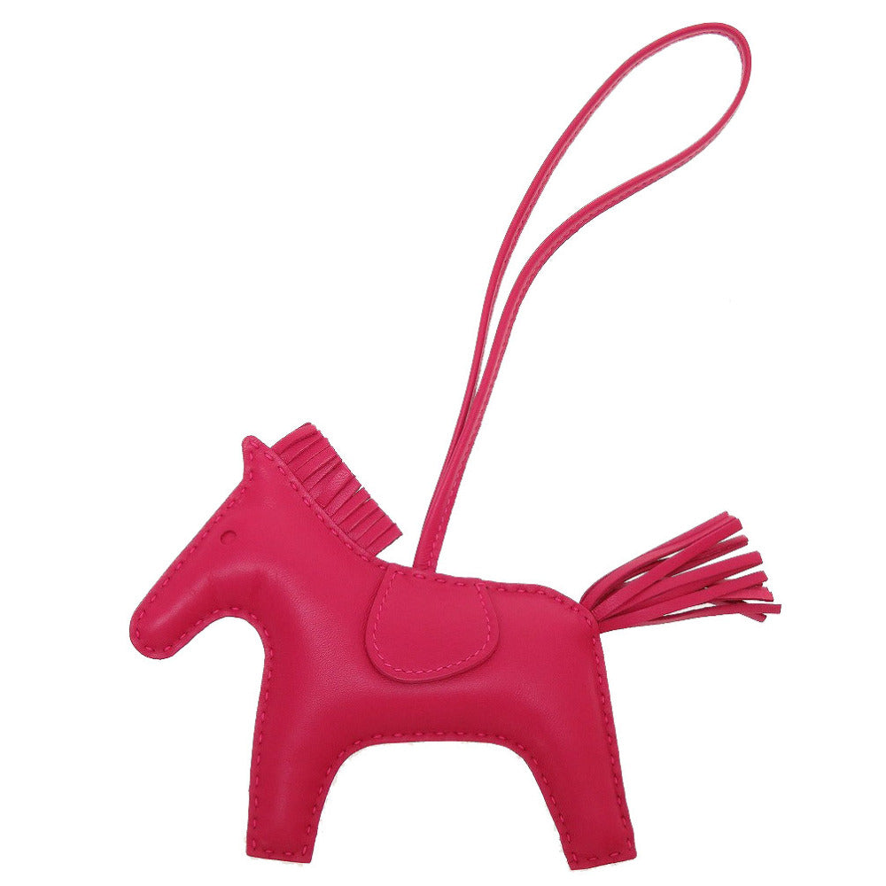 未使用 エルメス ロデオチャームMM アニューミロ Y刻印(2020年製) ローズメキシコ バッグチャーム キーホルダー 0056【中古】HERMES