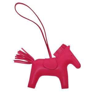 未使用 エルメス ロデオチャームMM アニューミロ Y刻印(2020年製) ローズメキシコ バッグチャーム キーホルダー 0056【中古】HERMES