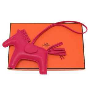 未使用 エルメス ロデオチャームMM アニューミロ Y刻印(2020年製) ローズメキシコ バッグチャーム キーホルダー 0056【中古】HERMES