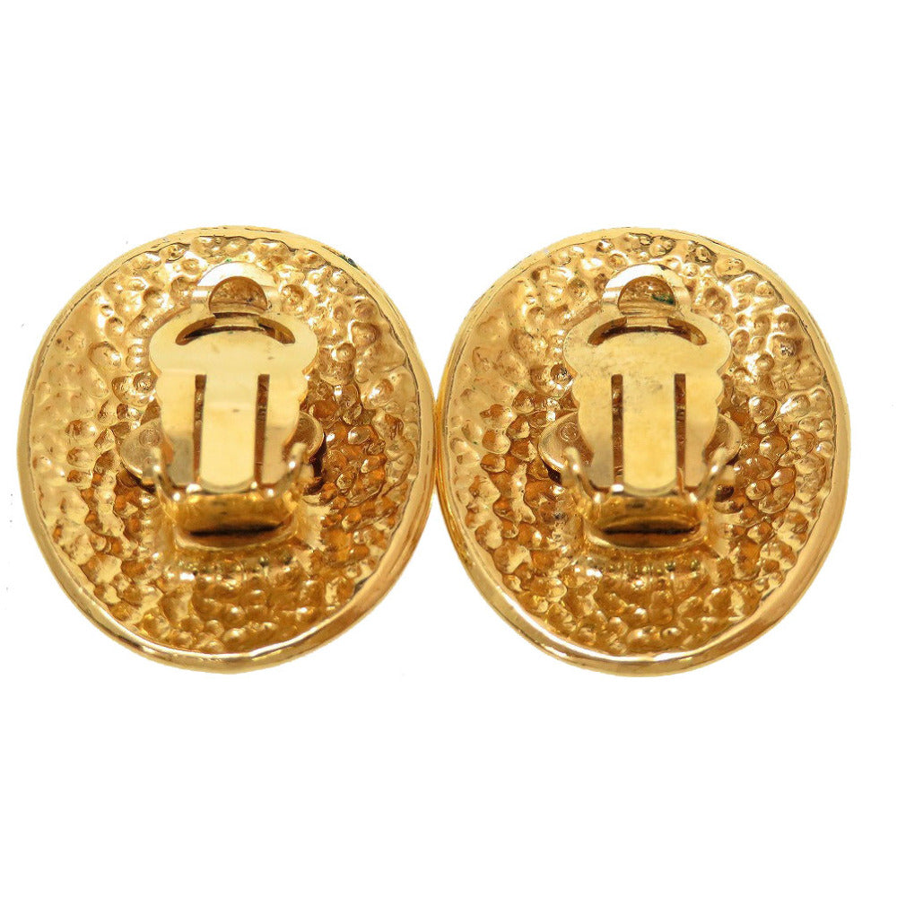 美品 シャネル ココマーク ヴィンテージ 94P メタル ゴールド イヤリング 0059【中古】CHANEL
