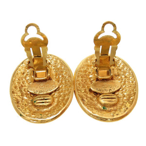 美品 シャネル ココマーク ヴィンテージ 94P メタル ゴールド イヤリング 0059【中古】CHANEL