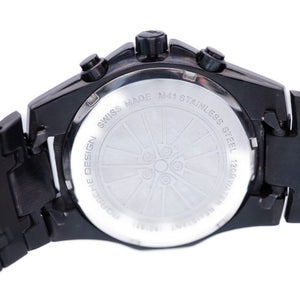 美品 ポルシェデザイン クロノグラフ 180’811 クオーツ 腕時計 SS ブラック 黒文字盤 0062【中古】Porsche Design メンズ