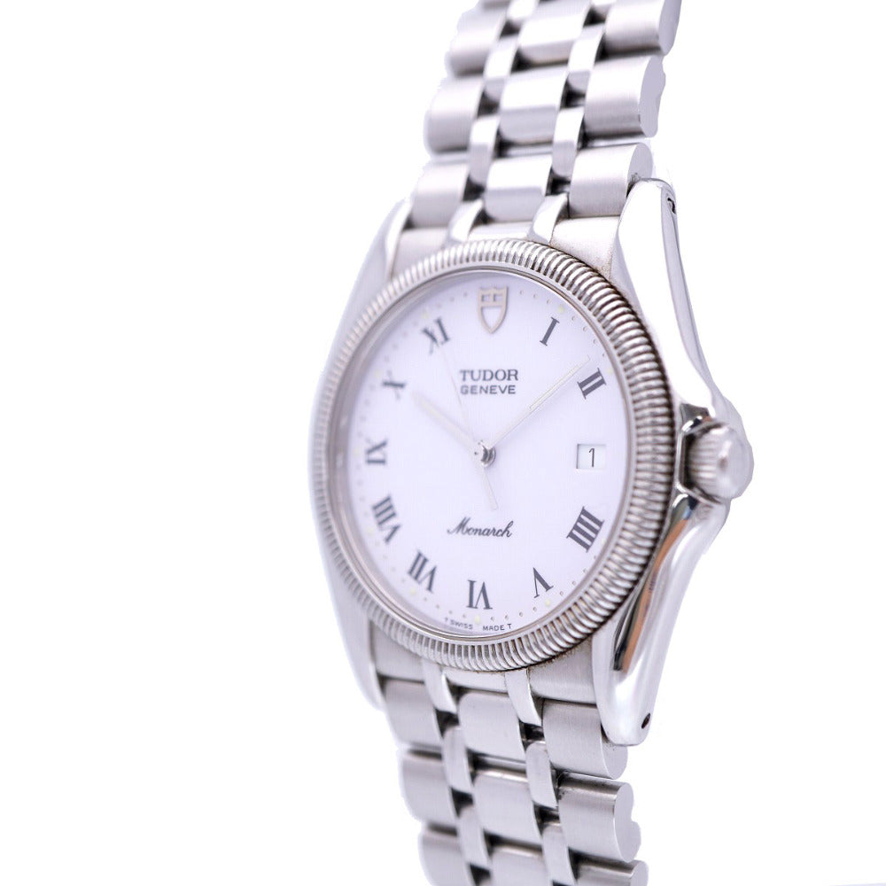 チューダー モナーク 15630 クオーツ 腕時計 SS ホワイト 白文字盤 0063【中古】Tudor メンズ