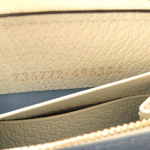 未使用 グッチ GGスプリーム アニマル プリント 736772 ラウンドファスナー 長財布 0066 【中古】 GUCCI