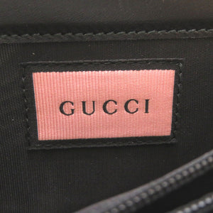 新品同様 グッチ ゴースト GHOST レザー ブラック ブルー イエロー 448466 長財布 財布 黒 0067 【中古】 GUCCI メンズ