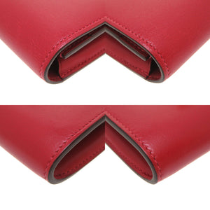 エルメス コンスタンス コンパクト ヴォータデラクト ルージュカザック ゴールド金具 C刻印(2018年製) コンパクトウォレット 財布 赤 0072 【中古】 HERMES