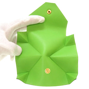 新品同様 エルメス ル ヴァンキャトル LE24 ヴォーガリバー アップルグリーン ゴールド金具 □C刻印 コインケース 小銭入れ 財布 緑 0073 【中古】 HERMES