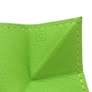 新品同様 エルメス ル ヴァンキャトル LE24 ヴォーガリバー アップルグリーン ゴールド金具 □C刻印 コインケース 小銭入れ 財布 緑 0073 【中古】 HERMES