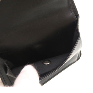 美品 メゾン マルジェラ エナメル ブラック S56UI0140 二つ折り財布 財布 黒 0076 【中古】 Maison Margiela