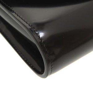 新品同様 クリスチャンルブタン パテントレザー ブラック チェーンウォレット バッグ 黒 0079 【中古】 Christian Louboutin