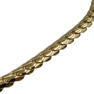 クリスチャンディオール ヴィンテージ メタル ラインストーン ゴールド ホワイト ブルー チョーカー ネックレス 0084【中古】Christian Dior