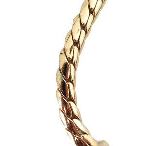 クリスチャンディオール ヴィンテージ メタル ラインストーン ゴールド ホワイト ブルー チョーカー ネックレス 0084【中古】Christian Dior