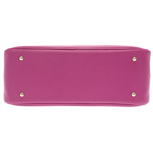 美品 エルメス ミニプリュム ヴォーエプソン シクラメン シルバー金具 □I刻印 ハンドバッグ バッグ 紫 0084 【中古】 HERMES