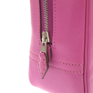 美品 エルメス ミニプリュム ヴォーエプソン シクラメン シルバー金具 □I刻印 ハンドバッグ バッグ 紫 0084 【中古】 HERMES