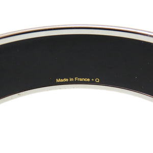 美品 エルメス エマイユ GM カレーシュ バングル 七宝焼き パープル Q刻印 ブレスレット アクセサリー 0088 【中古】 HERMES