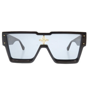 新品同様 ルイ ヴィトン サイクロン Z1578E モノグラムフラワー ブラック アセテート/ストーン サングラス 黒 LV 0091 【中古】 LOUIS VUITTON