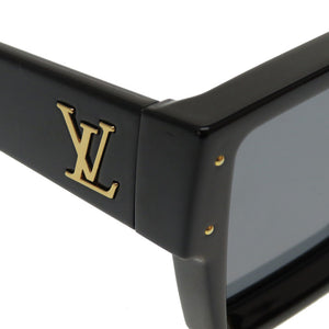 新品同様 ルイ ヴィトン サイクロン Z1578E モノグラムフラワー ブラック アセテート/ストーン サングラス 黒 LV 0091 【中古】 LOUIS VUITTON
