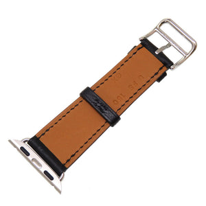 未使用 エルメス × アップルウォッチ ドゥブルトゥール グルメット 41ｍｍケース用 ヴォースイフト ブラック シルバー金具 U刻印(2022年製) 腕時計ベルト 時計ベルト 黒 0092【中古】HERMES × Apple Watch