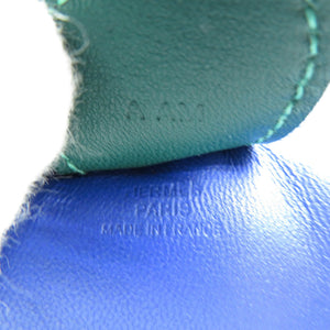 新品同様 エルメス ロデオMM A刻印 アニョーミロ スイフト ブルーエレクトリック マラカイト ライム ブルー バッグチャーム 0096【中古】HERMES