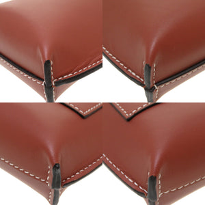 新品同様 ロエベ ゲートポケット レザー ブラウン ゴールド金具 ショルダーバッグ バッグ 茶 0098 【中古】 LOEWE