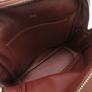 エルメス オムニバスPM ヴォーエバーグレイン ブラウン シルバー金具 □I刻印 ハンドバッグ バッグ 茶 0103 【中古】 HERMES