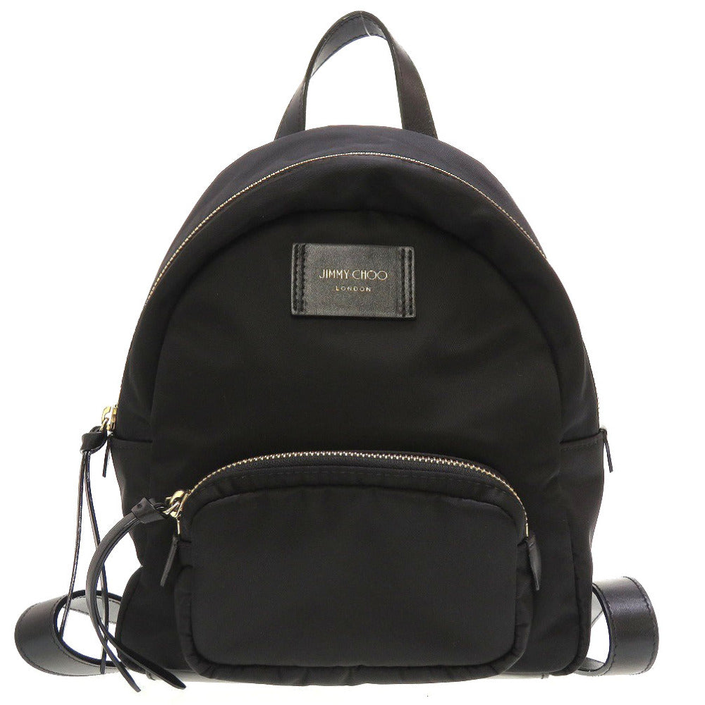 新品同様 ジミーチュウ キャンディス CANDICE ナイロン ブラック 黒 バックパック リュック バッグ 0108【中古】JIMMY CHOO