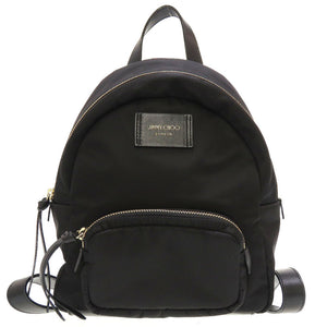 新品同様 ジミーチュウ キャンディス CANDICE ナイロン ブラック 黒 バックパック リュック バッグ 0108【中古】JIMMY CHOO