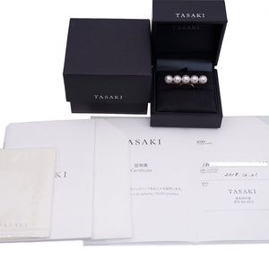 美品 タサキ バランス シグネチャー 5Pパール アコヤ真珠/K18YG リング 指輪 12号 750 パール 0111【中古】TASAKI 田崎真珠 レディース