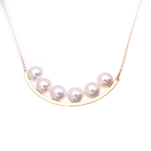 新品同様 タサキ バランスプラス 6Pパール K18YG ネックレス アコヤ真珠 750イエローゴールド ジュエリー 0112【中古】TASAKI レディース