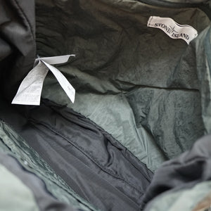 新品同様 ストーンアイランド 2WAY ショルダー トートバッグ  ナイロン グリーン系 ストラップ付 0113【中古】STONE ISLAND