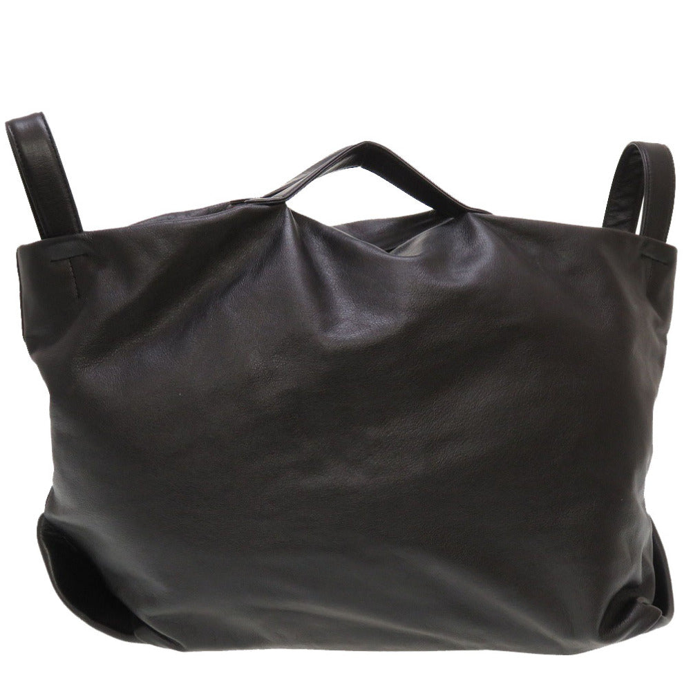 新品同様 ヨウジヤマモト レザー ブラック 2WAY トートバッグ バッグ 黒 0114 【中古】 Yohji Yamamoto メンズ
