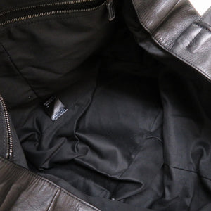新品同様 ヨウジヤマモト レザー ブラック 2WAY トートバッグ バッグ 黒 0114 【中古】 Yohji Yamamoto メンズ