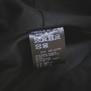 新品同様 ヨウジヤマモト レザー ブラック 2WAY トートバッグ バッグ 黒 0114 【中古】 Yohji Yamamoto メンズ