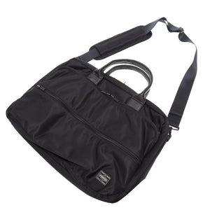 未使用 ポーター 吉田カバン キャンバス ブラック 2WAYブリーフケース ビジネスバッグ バッグ 黒 0115 【中古】 PORTER メンズ